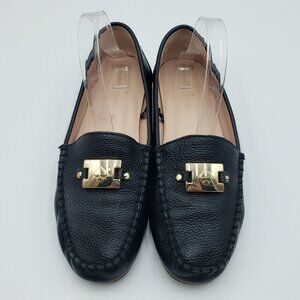 Kate Spade Carmen Slip On Leather Flats 9 Womens Moccasins  Black